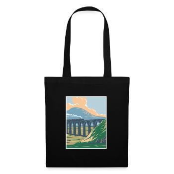 Yorkshire Dales National Park WPA Poster Art Deco - Tote Bag - black - Front