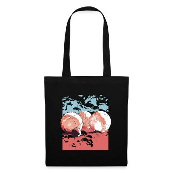 Boules de boules pour les joueurs de pétanque boulen - Sac en tissu - noir - Devant