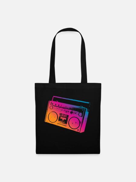 Ghettoblaster Music - Stoffbeutel - Schwarz