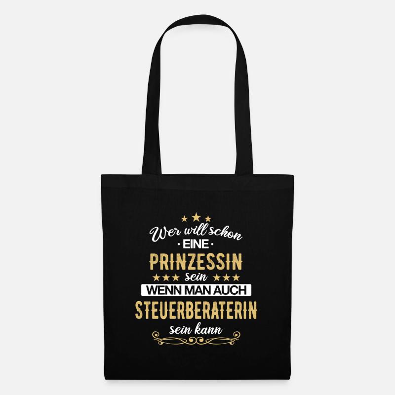Steuerberaterin Steuer Steuerberatung Beruf Spruch - Stoffbeutel - Schwarz