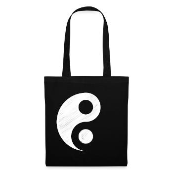 Yin & Yang - Sac en tissu - noir - Devant