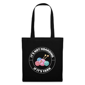 Crocheting Crochet Knitting Crocheter Funny - Tote Bag - black - Front