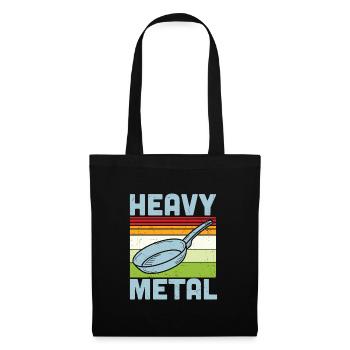Citation de cuisson Heavy Metal Fer Poêle à frire Cook - Sac en tissu - noir - Devant