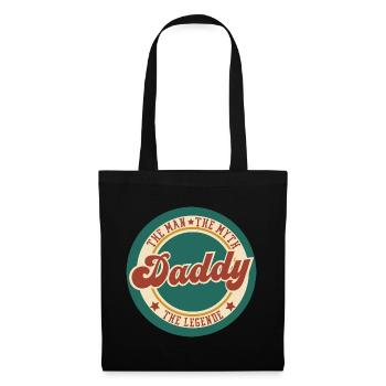 Daddy the man the myth the legend quote humor - Tote Bag - black - Front