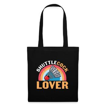Badminton Humor Shuttlecock Lover - Tote Bag - black - Front