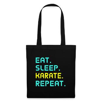 Eat. Sleep. karate. Repeat. - Tote Bag - black - Front