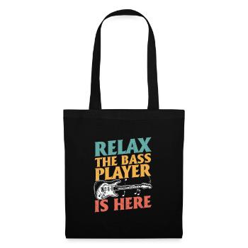 Détendez-vous Le bassiste est là - Sac en tissu - noir - Devant