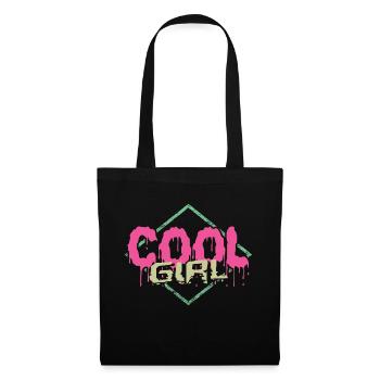 Cool Girl - Stoffbeutel - Schwarz - Vorne