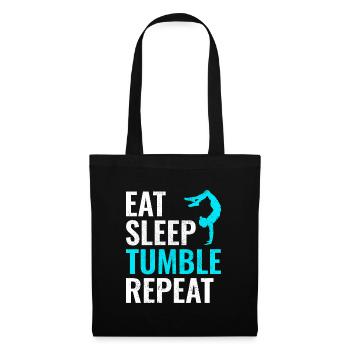 Power Tumbling Gymnastics Gymnast Acrobatics Funny - Tote Bag - black - Front