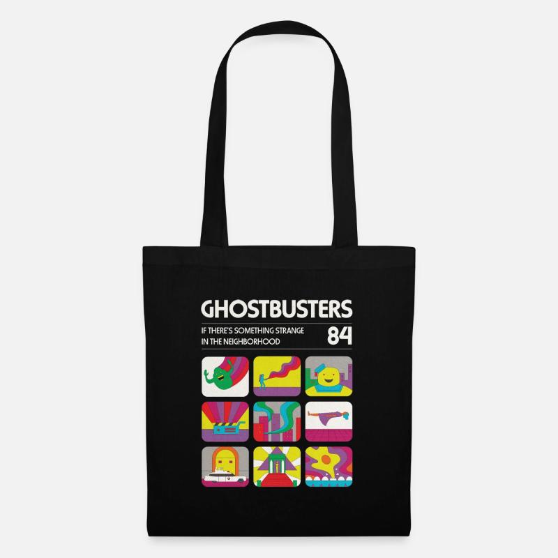 Ghostbusters Retro '84 Tiles - Tote Bag - black