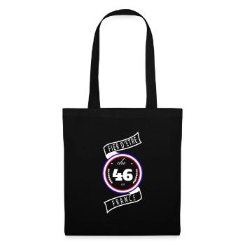 Fier d'être du 46 - Sac en tissu - noir - Devant
