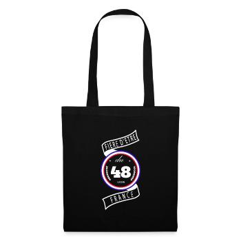 Fière D'être Du 48 Lozère France - Sac en tissu - noir - Devant