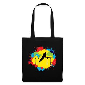 Artistic Gymnastics Parallel Bars Watercolor - Tote Bag - black - Front