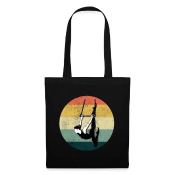 Static Trapeze Artist Circus Gymnastics Vintage - Tote Bag - black - Front