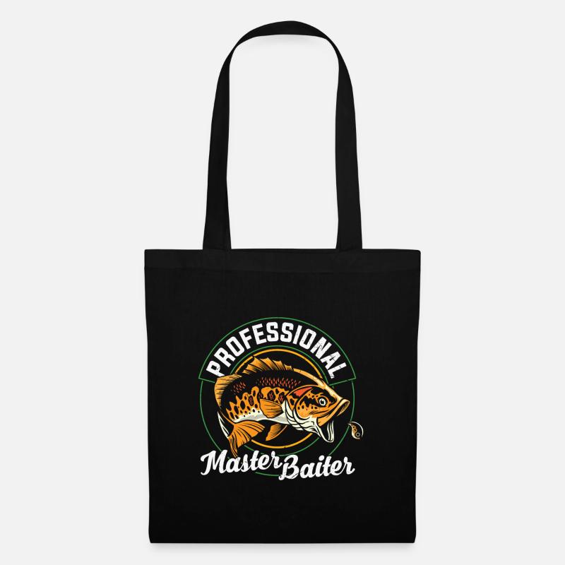 Fishing Quote Professional Master Baiter - Tote Bag - black