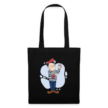 Boule player throws boules ball Boulering Boule - Tote Bag - black - Front