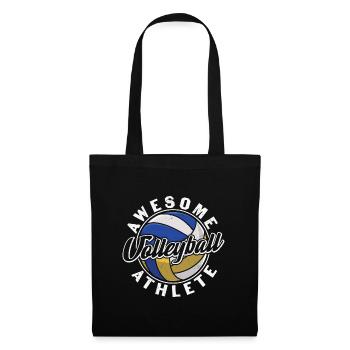 Awesome Volleyball Athlete - Tote Bag - black - Front