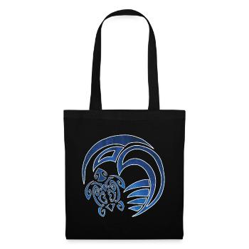 Turtle, ocean and starry sky - Tote Bag - black - Front