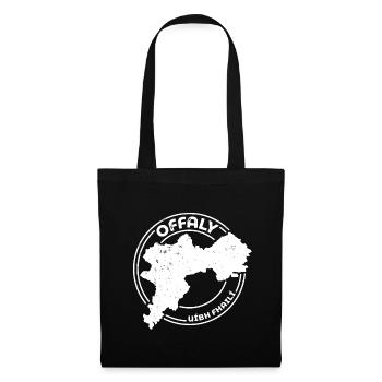 Offaly Ireland Map | County Outline Stamp - Tote Bag - black - Front