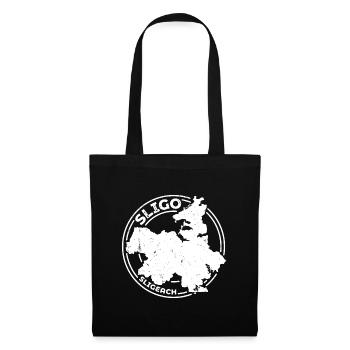 Sligo Ireland Map | County Outline Stamp - Tote Bag - black - Front