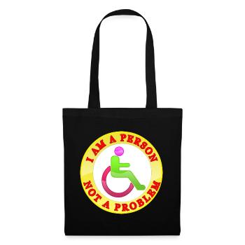 I Am a Person Not a Problem - Tote Bag - black - Front