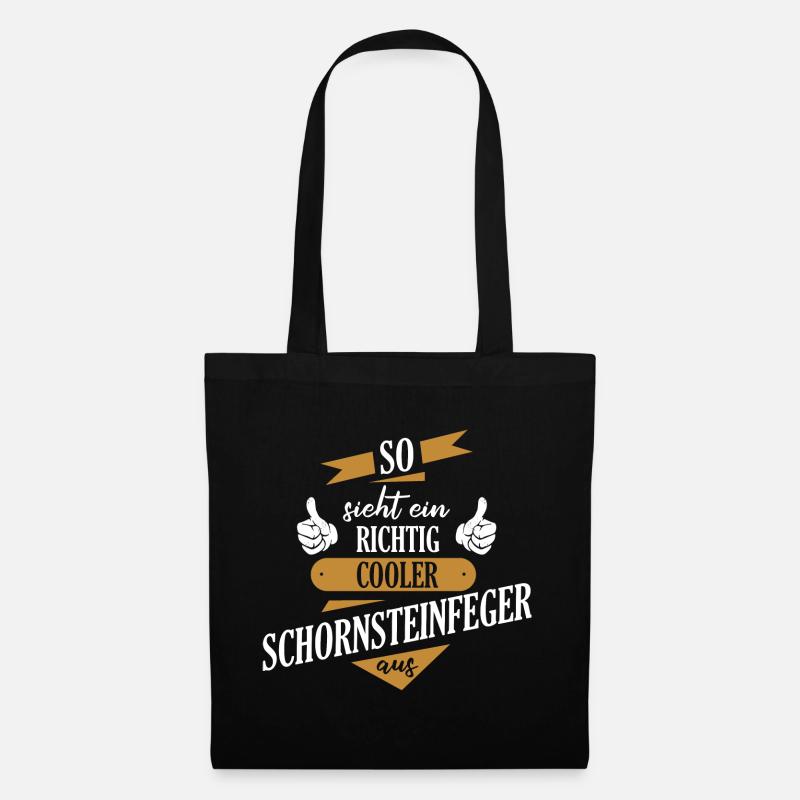 Schornsteinfeger Rauchfangkehrer Kaminkehrer - Stoffbeutel - Schwarz
