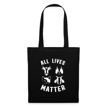 Go Vegan - Fier Végétalien - 33 - neg - Sac en tissu - noir - Devant