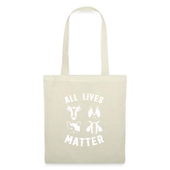 Go Vegan - Fier Végétalien - 33 - neg - Sac en tissu - nature - Devant