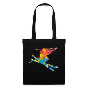 Skiers Ski skiing - Tote Bag - black - Front