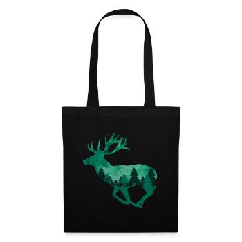 Climate Change Environmental Protection Deer Stag - Tote Bag - black - Front