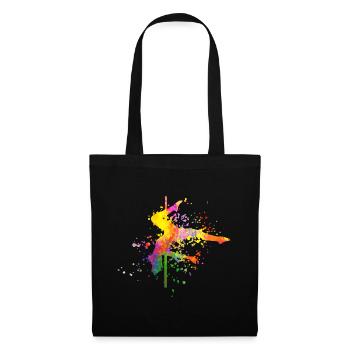 Pole Dance Fitness Color Splash Pole Dance - Tote Bag - black - Front