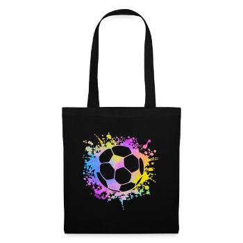 Paint Splashes Soccer Lover Graphic Soccer - Tote Bag - black - Front