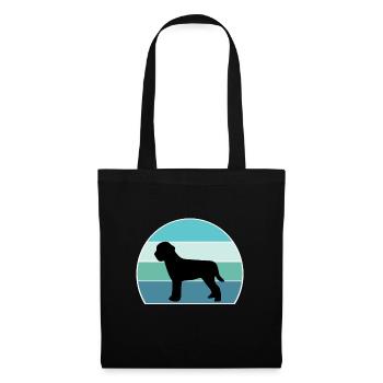 Lagotto Romagnolo Dog Silhouette Vintage Sunset fo - Tote Bag - black - Front