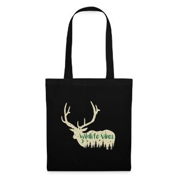 Funny Hunting Quote Wild Life Vibes - Tote Bag - black - Front