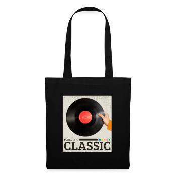 I Call It A Classic Vinyl Retro Musik Schallplatte - Stoffbeutel - Schwarz - Vorne