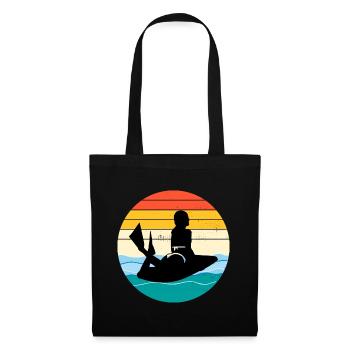 Bodyboarding Bodyboarder Water Sport Vintage Retro - Tote Bag - black - Front