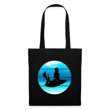 Bodyboarding Bodyboarder Surfing Sea Water Sport - Tote Bag - black - Front
