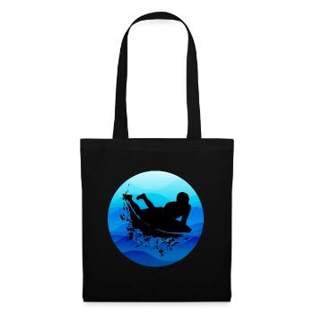 Bodyboard Bodyboarder Surf Sea Water Sport - Sac en tissu - noir - Devant
