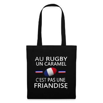rugby, rugby sport, rugby humour, rugbyman - Sac en tissu - noir - Devant