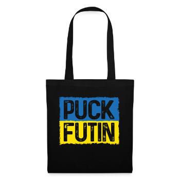 Puck Futin Meme Stand mit der Ukraine - Stoffbeutel - Schwarz - Vorne