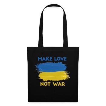 Faites de l’amour et non de la paix de guerre pour l’Ukraine - Sac en tissu - noir - Devant