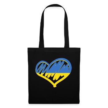 Love Ukraine Drapeau Ukrainien Stand With Ukraine - Sac en tissu - noir - Devant