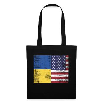 Ukraine - USA - Tote Bag - black - Front