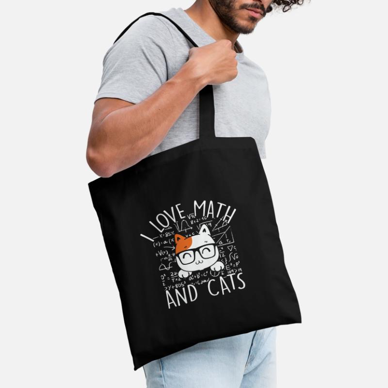 Math Citation Math Kitty Chat J’aime Math et chats Sac en tissu