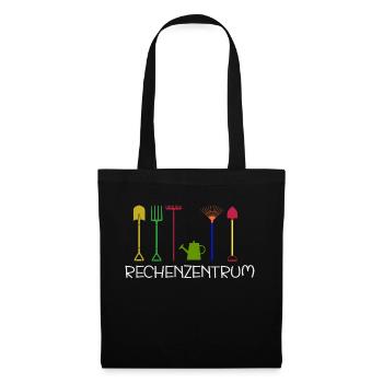 Rechenzentrum Gärtner Geschenkidee cooles T-Shirt - Stoffbeutel - Schwarz - Vorne