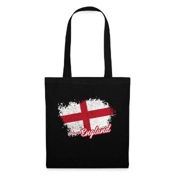 Ich liebe England - Stoffbeutel - Schwarz - Vorne