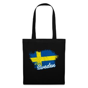 J'aime la Suède - Sac en tissu - noir - Devant