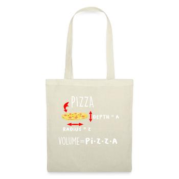 Pizza et Maths Meme Drôle Professeur de Maths - Sac en tissu - nature - Devant