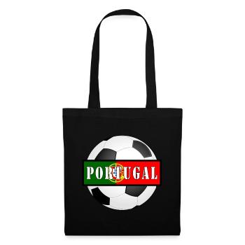 Cadeau pour la au Portugal - Sac en tissu - noir - Devant