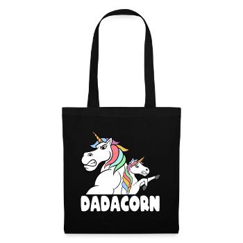 Unicorn Magic Dad Grandfather Relative Dadacorn - Stoffbeutel - Schwarz - Vorne